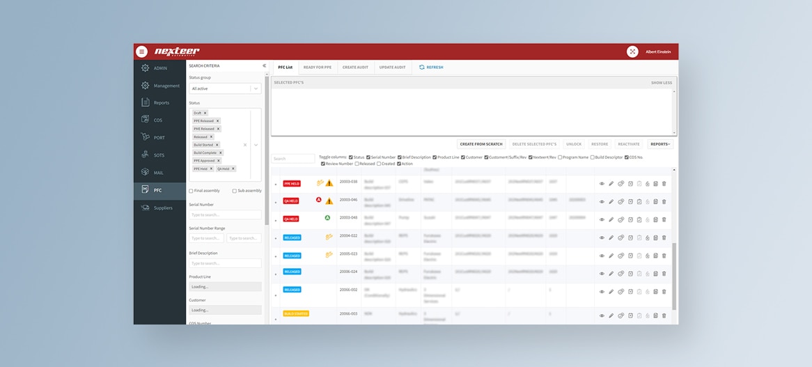 Process Flow Control Nexteer